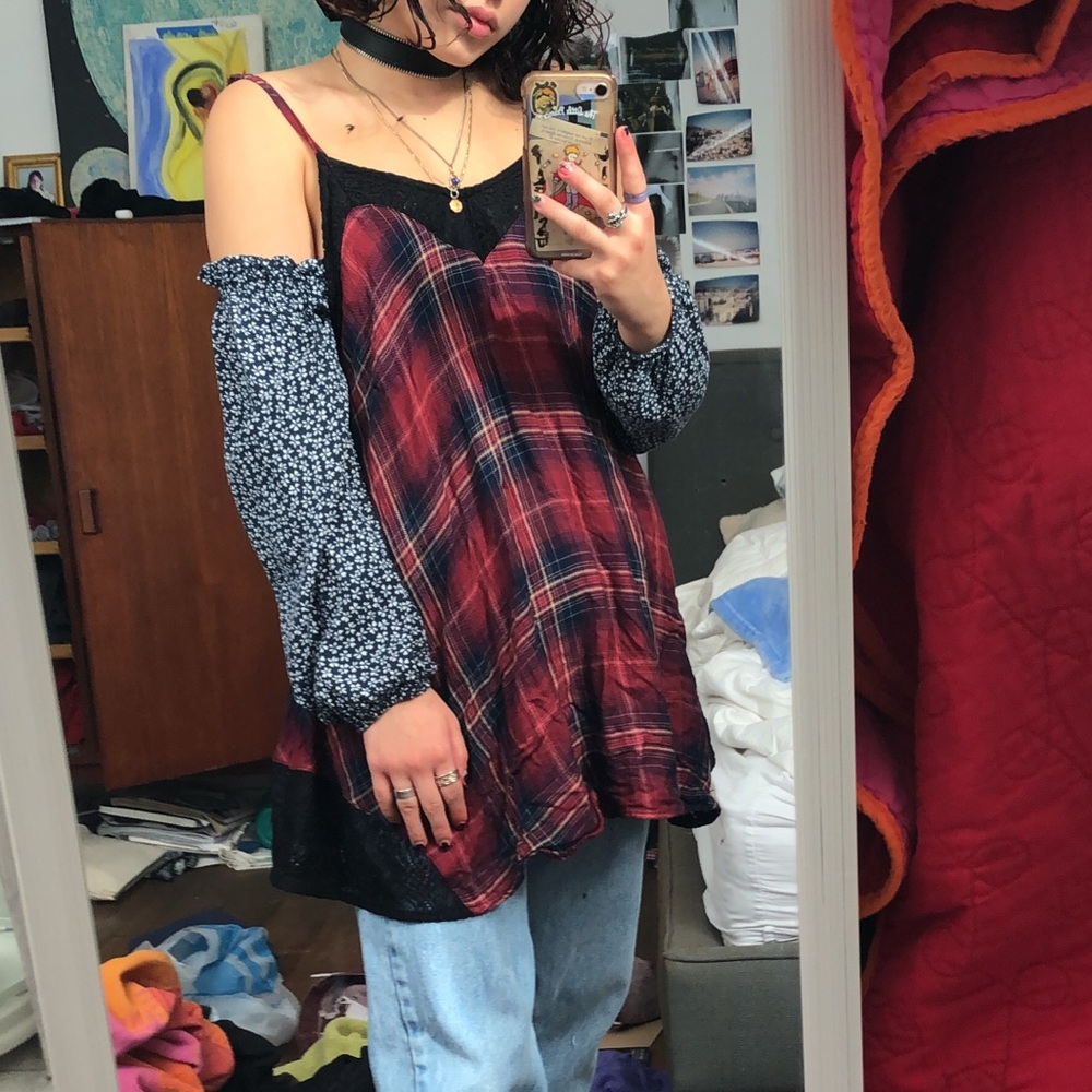 LONG laid tank top (not a dress!)